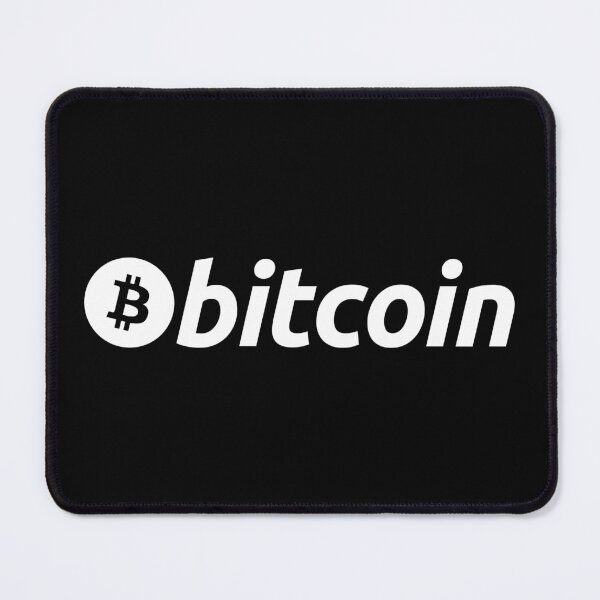 Item preview, Bitcoin BTC Crypto - Clean Horizontal White Logo with Black Icon designed and sold by CryptoMoods.