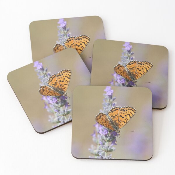 Item preview, Spotted Fritillary Butterfly On Lavender designed and sold by SweepingShadows.