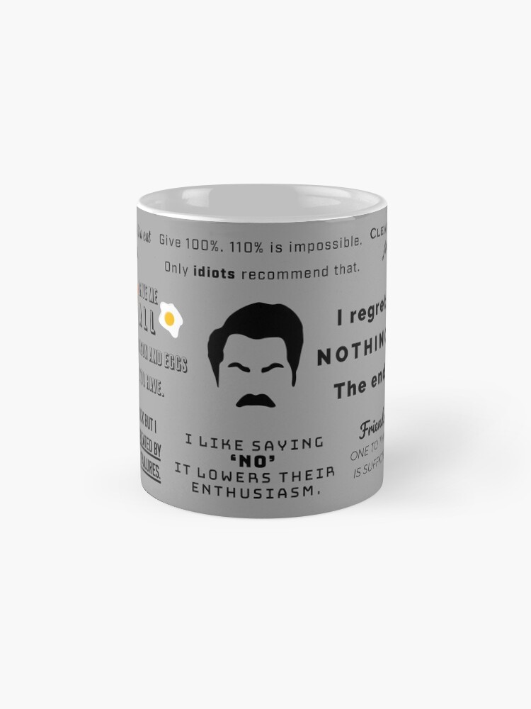 Alternate view of Ron Swanson - Quotes Coffee Mug