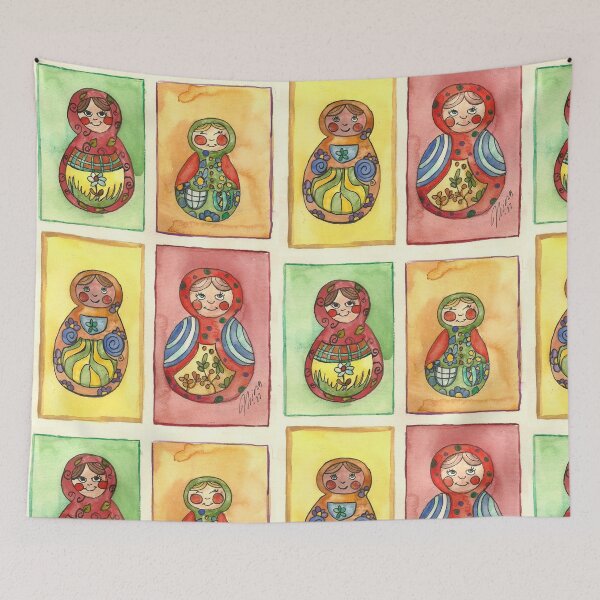 Item preview, Nesting Dolls Painting designed and sold by Niina  Niskanen.