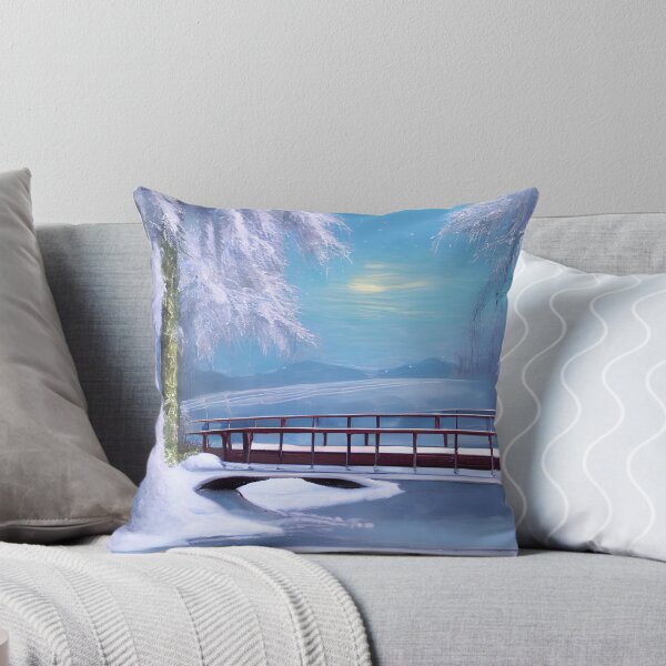 Item preview, Digital Art, Bridge over a frozen lake designed and sold by MinasStore.