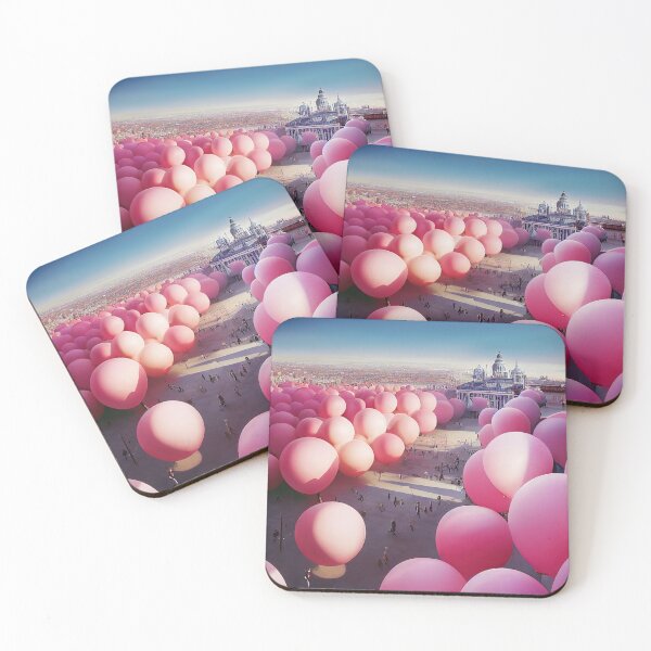 Item preview, CITIES AND PINK BALLONS designed and sold by Arthoughts.