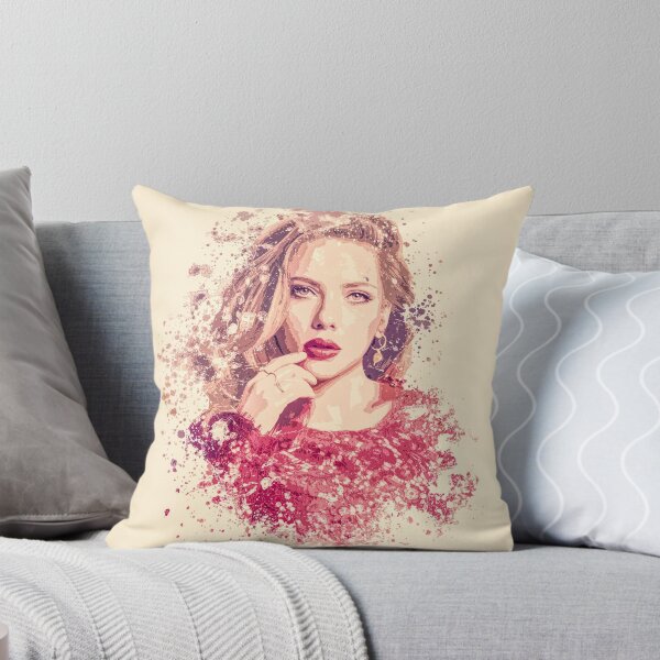 Aperçu de l'œuvre Scarlett Johansson peinture éclaboussée créée et vendue par jpvoodoo.