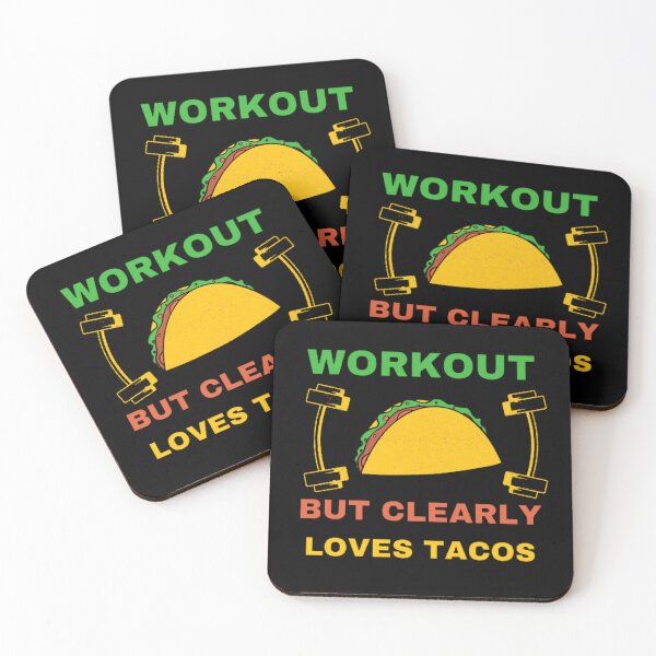 Item preview,  Workout but clearly loves tacos design for men and women, gym lovers, food lovers,mexican food lovers tacos lovers designed and sold by mystylecorner.