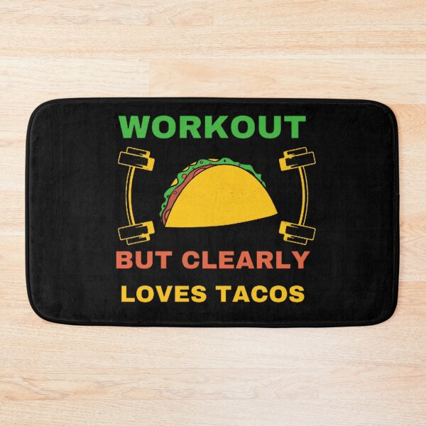 Item preview,  Workout but clearly loves tacos design for men and women, gym lovers, food lovers,mexican food lovers tacos lovers designed and sold by mystylecorner.