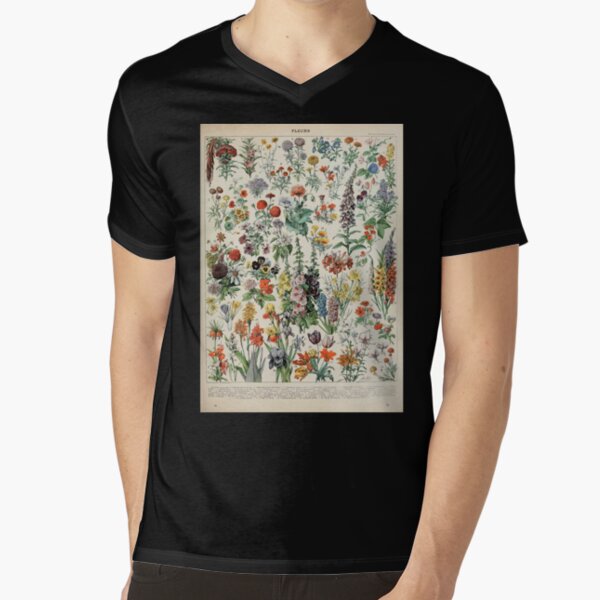 Adolphe Millot fleurs A V-Neck T-Shirt