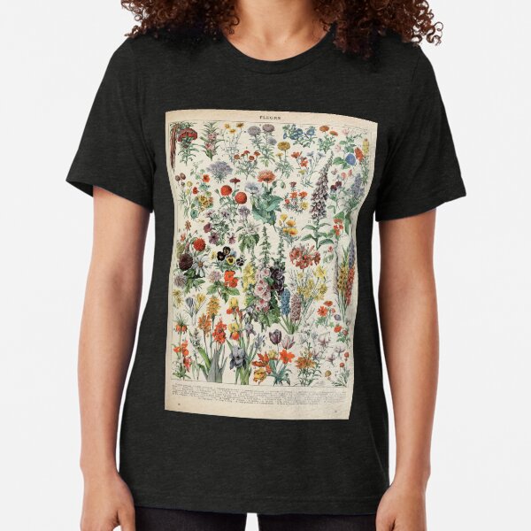 Adolphe Millot fleurs A Tri-blend T-Shirt