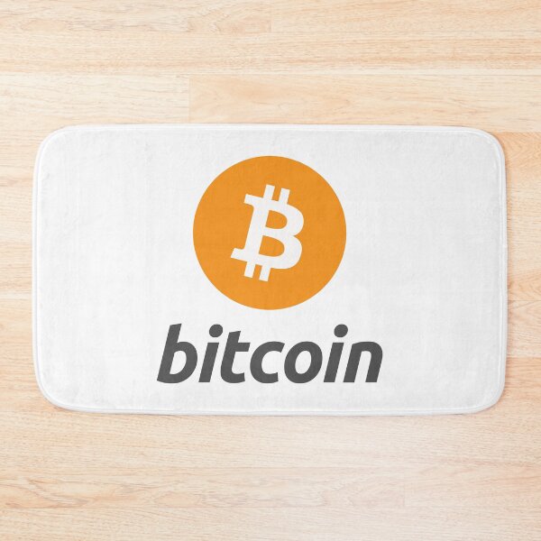 Item preview, Bitcoin BTC Crypto - Clean Vertical Orange Logo with Grey Text Logo designed and sold by CryptoMoods.