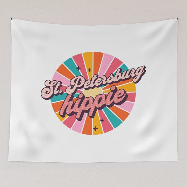 Item preview, St Petersburg Hippie - Florida Vibes - Psychedelic Cyber Monday Christmas Gift  designed and sold by AlanPhotoArt.