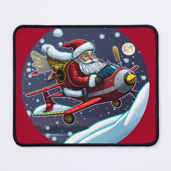 Item preview, Funny image of Santa with his new toy designed and sold by Nisyo.