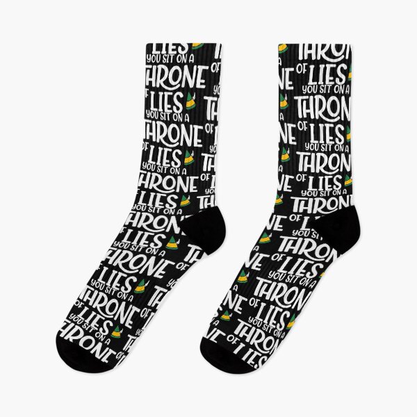 Item preview, You Sit on A Throne of Lies, Christmas Elf Quote designed and sold by BootsBoots.