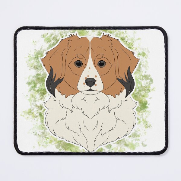 Item preview, Kooikerhondje with Watercolour Background designed and sold by Cynthiaetal.