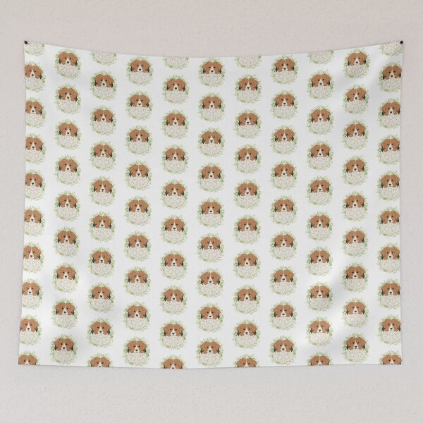 Item preview, Kooikerhondje with Watercolour Background designed and sold by Cynthiaetal.