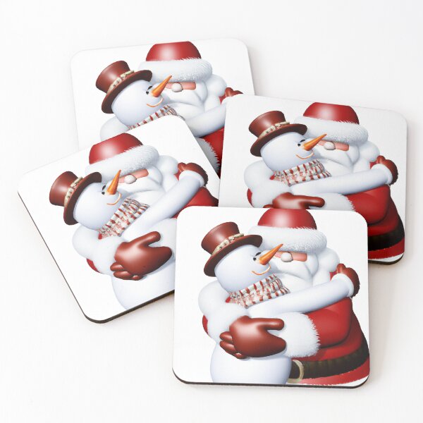 Item preview, christmas next day delivery Snowman and Santa Claus AI designed and sold by SBlagojevic.