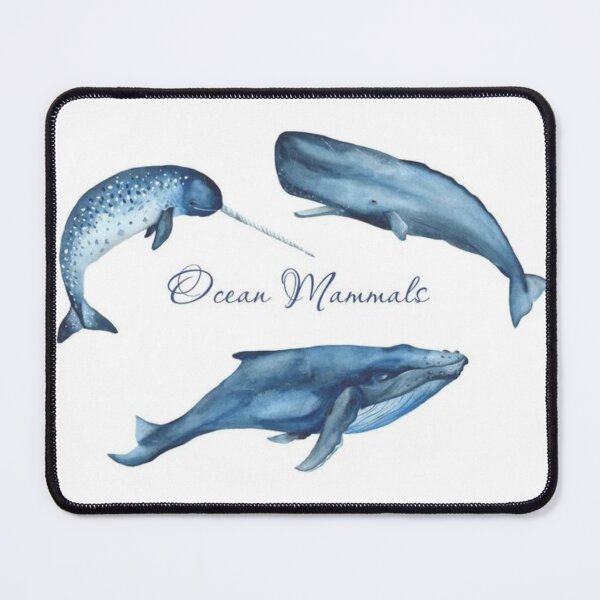 Item preview, Whale, Narwhal, Sperm whale - Watercolor designed and sold by Olympusika.