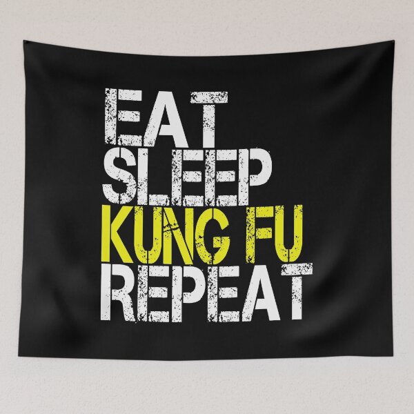 Item preview, Eat Sleep Kung Fu Repeat, Grunge  designed and sold by ACC .