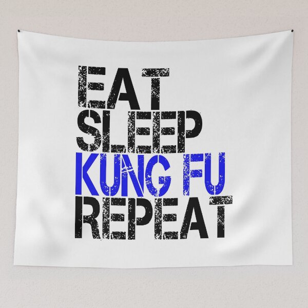Item preview, Copy of Eat Sleep Kung fu Repeat, Grunge  designed and sold by ACC .
