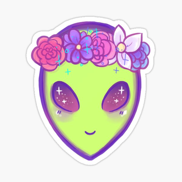 cool alien Sticker