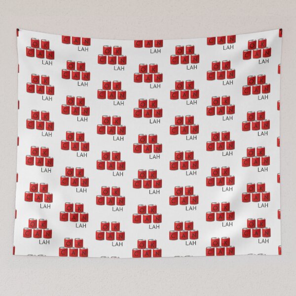 Item preview, Ok can Lah Singlish red Cans  designed and sold by UniqueDesignHub.
