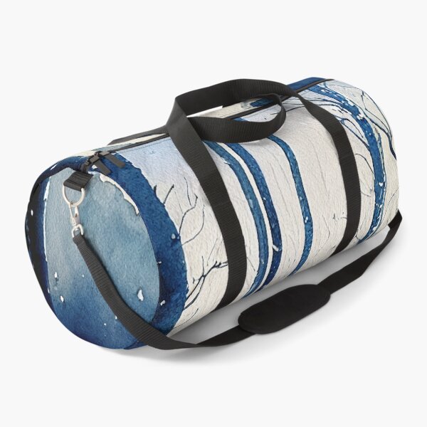 Item preview, Deep blue forest winter in loose fluid watercolor for winter festive season designed and sold by aricutcia.