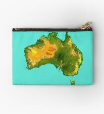 Australia Physical Map Studio Pouch