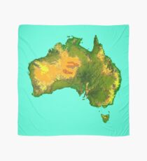 Australia Physical Map Scarf