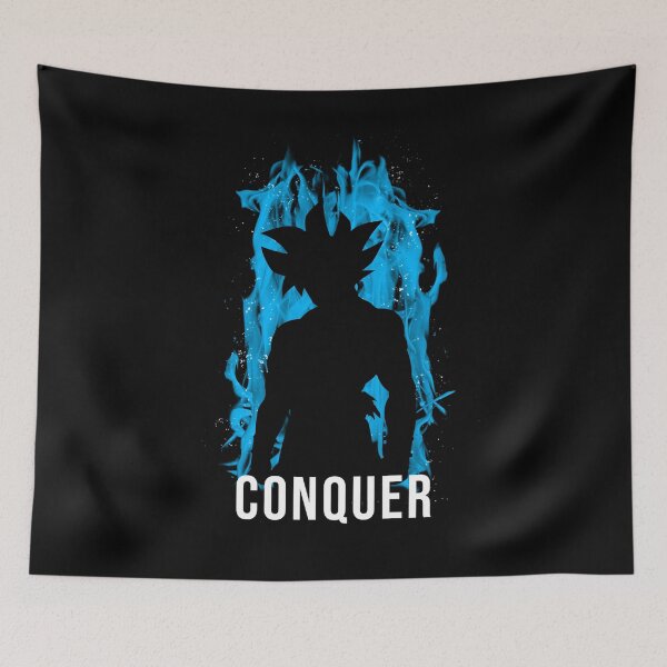 Item preview, Conquer | Insaiyan Workout Motivation (Light Blue) designed and sold by Printend _.