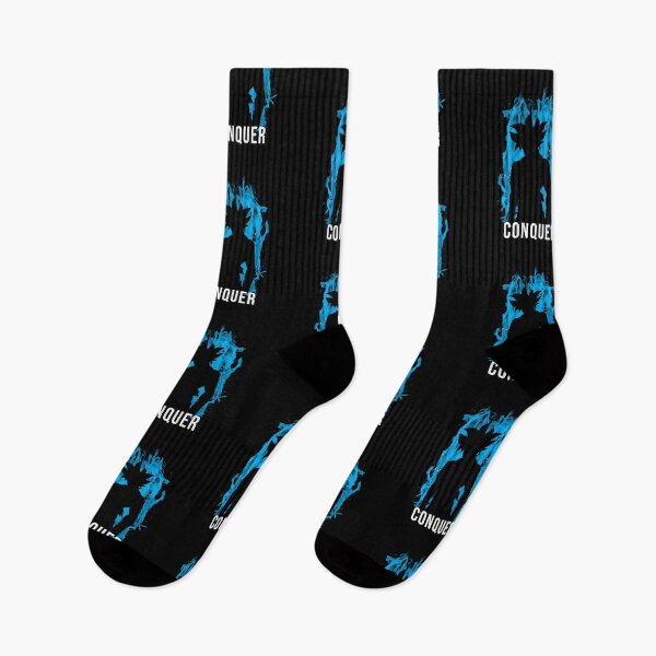Item preview, Conquer | Insaiyan Workout Motivation (Light Blue) designed and sold by Printend _.