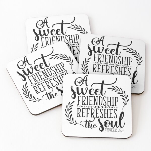 Item preview, A Sweet Friendship Refreshes the Soul Proverbs 27:9 designed and sold by JCL Design Studio.