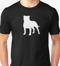Staffordshire Bull Terrier Silhouette(s) Unisex T-Shirt