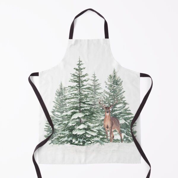 Item preview, Christmas winter forest with deer. designed and sold by InnaPatiutko.