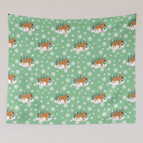 Item preview, Christmas Fox Red Labrador Silhouette Santa Hat  designed and sold by HappyLabradors.