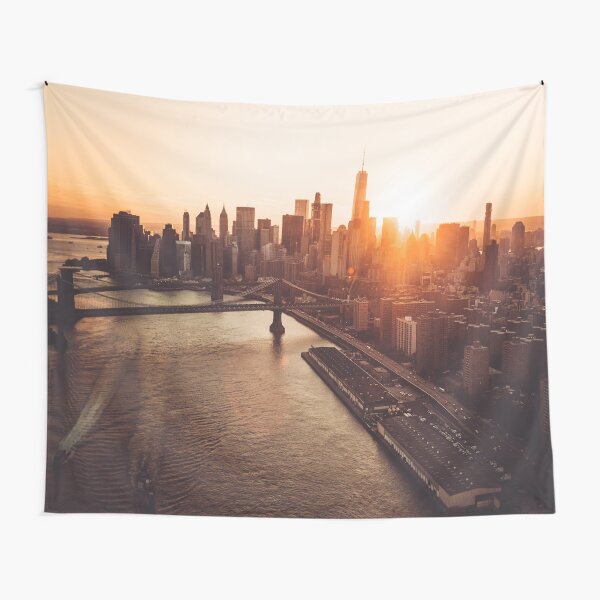 new york city aerial view Tapestry