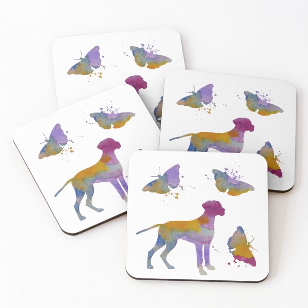 Item preview, Brittany Dog Art, With Butterflies, Silhouette designed and sold by BittenByErmines.