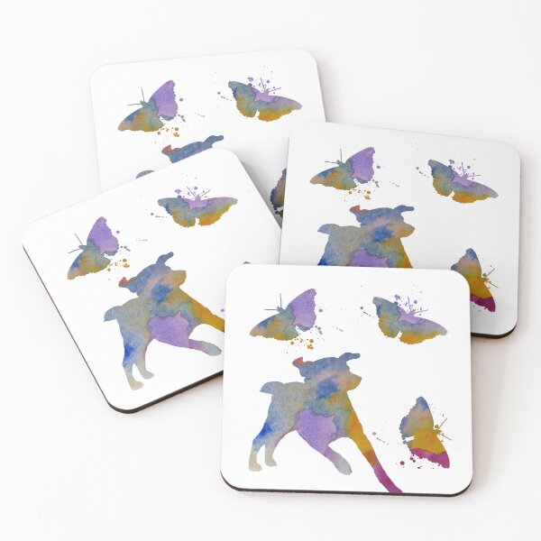 Item preview, Chesapeake Bay Retriever Art, Dog Butterfly Art, Chessie, Butterflies designed and sold by BittenByErmines.