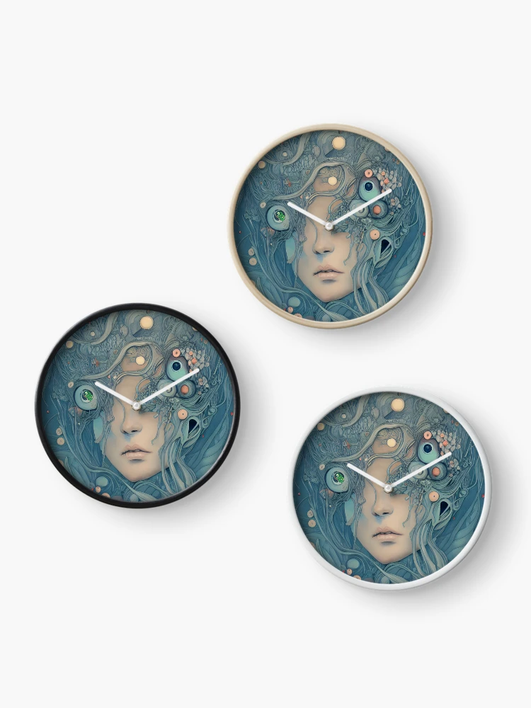 Thumbnail 3 of 4, Clock, Focus designed and sold by AbstractlyArt.