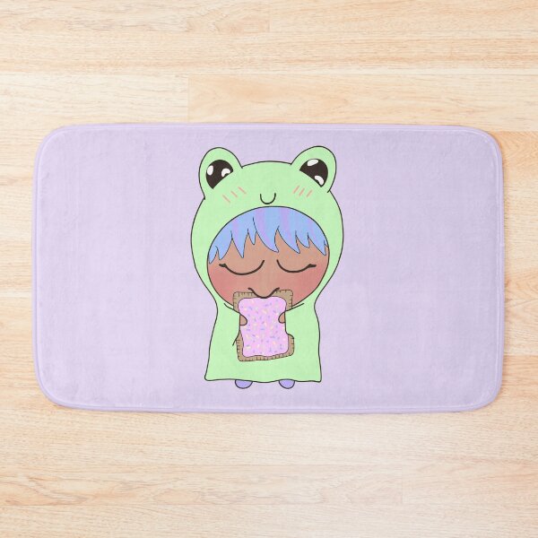Item preview, Toaster Tart in a Frog Onesie- cute, kawaii, hoodie, blanket, pastel, snack, pop, breakfast, toad, happy, sleepy, comfy  designed and sold by Bruh-llc.