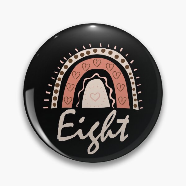 Item preview, Eight Year Old Eighth Birthday Cute Fun Doodle Boho Rainbow designed and sold by LadySaltwater.