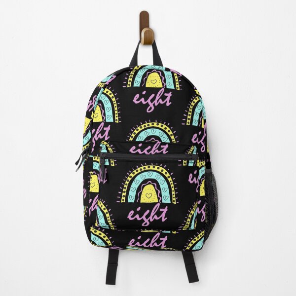 Item preview, Eight Year Old Eighth Birthday Cute Fun Doodle Boho Rainbow designed and sold by LadySaltwater.