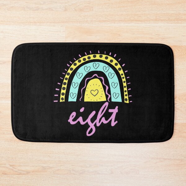 Item preview, Eight Year Old Eighth Birthday Cute Fun Doodle Boho Rainbow designed and sold by LadySaltwater.