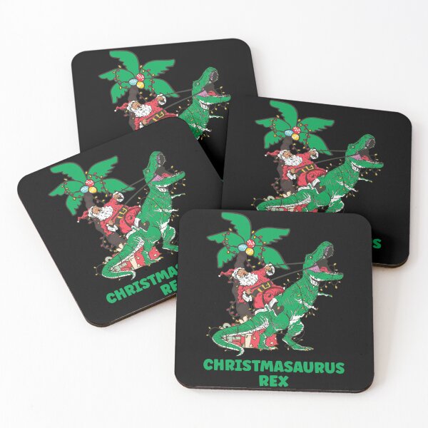 Item preview, Christmasaurus Rex Santa Riding T-rex in Christmas for Xmas designed and sold by Zeus-Studio.
