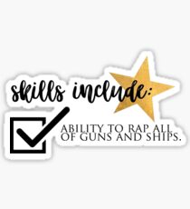 armes et navires Sticker