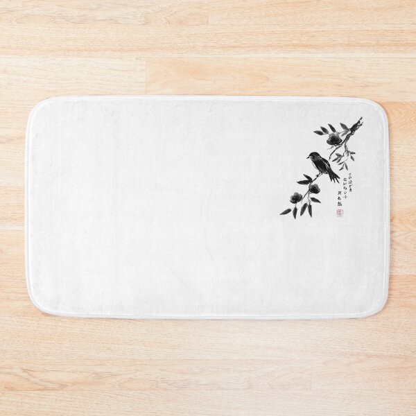 Item preview, Sumi-e bird bidding farewell to the flowers designed and sold by Mogura.