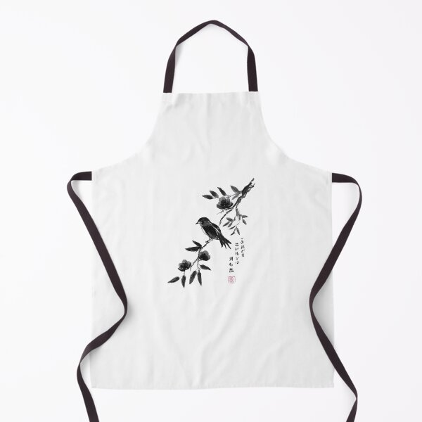 Item preview, Sumi-e bird bidding farewell to the flowers designed and sold by Mogura.