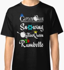 ships (white text) Classic T-Shirt