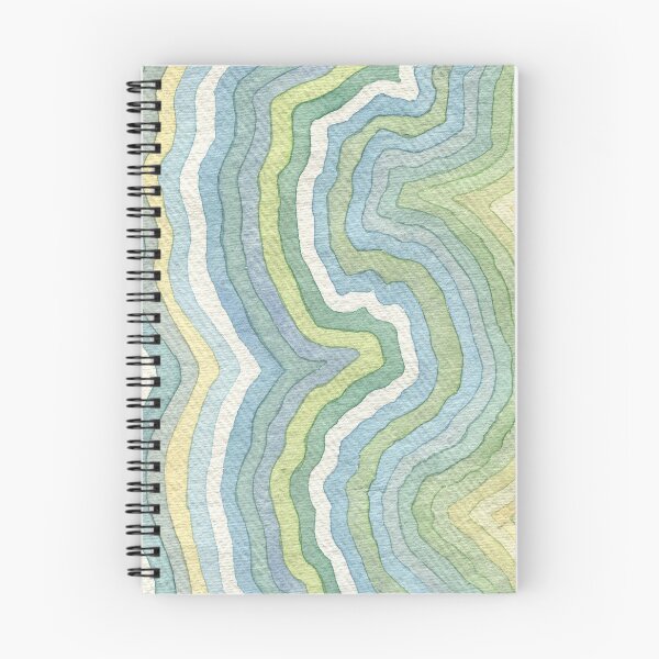 Item preview, seascape colours bumpy waves  designed and sold by Hayley Holliday.