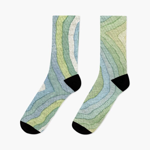 Item preview, seascape colours bumpy waves  designed and sold by Hayley Holliday.