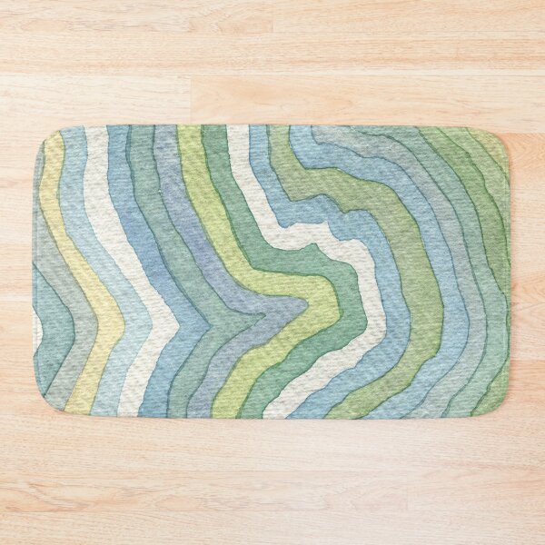 Item preview, seascape colours bumpy waves  designed and sold by Hayley Holliday.