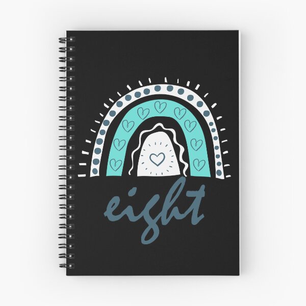 Item preview, Eight Year Old Eighth Birthday Cute Fun Doodle Boho Rainbow designed and sold by LadySaltwater.