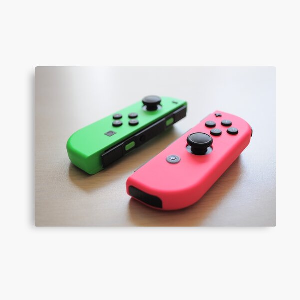 Pink and Green Joycon - Right Canvas Print